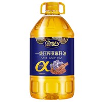 移动端：克妮斯汀 一级纯亚麻籽油5L物理压榨桶装家用炒菜油食用官方旗舰店