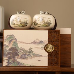 晴朗家 送礼茶叶礼盒装花果香碧螺春绿茶高级高档送礼品教师节送长辈领导