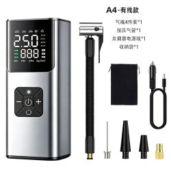 2026新款无线车载充气泵智能数显汽车轮胎自动打气机便携应急神器