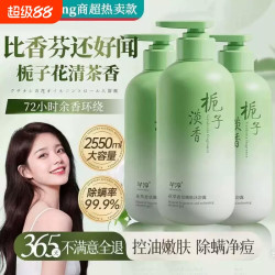 芊淳 栀子花香氛沐浴露持久留香72小时家庭装祛痘除螨保湿滋润补水清爽