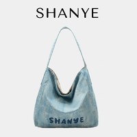 山野的雾 SHANYE山野的雾牛仔原野包夏上新托特包随行电脑包度假风帆布包