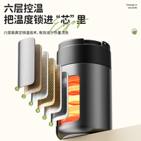 HAERS 焖烧杯316不锈钢620ml+316不锈钢+折叠勺