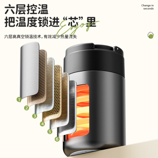 HAERS 焖烧杯316不锈钢620ml+316不锈钢+折叠勺