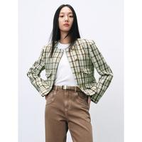 太平鸟 小香风格纹 女士外套
