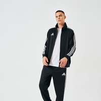 adidas 立领拉链夹克 黑色 L 运动服