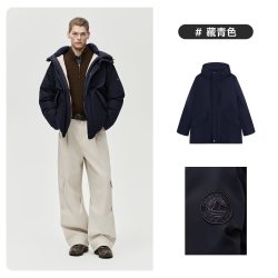 TeenieWeenieMen TeenieWeenie小熊男装2026冬户外防风简约纯色时尚三防派克羽绒服