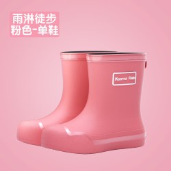 时尚雨鞋雨靴女款高筒保暖加厚女士长筒防水防滑徒步鞋成人女雨天