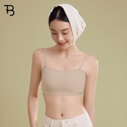 宝塔 抹胸束胸内衣大胸显小无肩带美背隐形防滑胸托塑身衣平胸神器