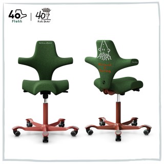 Flokk HAG Capisco x Fido Dido联名刺绣软包骑马椅转椅升降人体工学椅