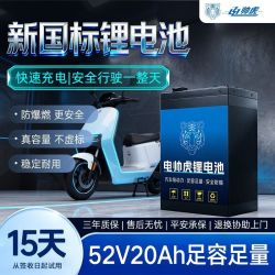 电帅虎电动车锂电池48V磷酸铁锂电池比亚迪宁德电动摩托车专用 50V20ah适用48V
