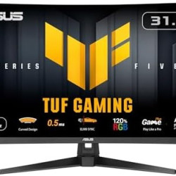 华硕 TUF VG32VQM5AZ 32英寸 1080p 240Hz 曲面电竞显示器