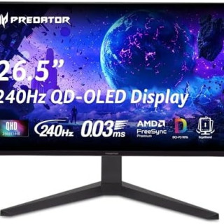 宏碁 Predator X27U W1 26.5英寸 QHD 240Hz QDOLED电竞显示器