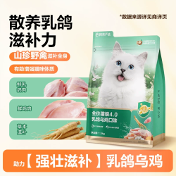 网易严选 乳鸽乌鸡全价猫粮1.5kg*4
