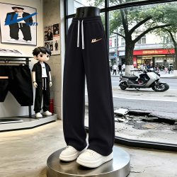 回力 休闲运动裤男款2026新款秋季黑色潮流直筒长裤青少年男士裤子