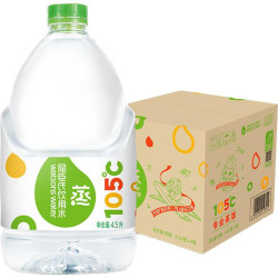 屈臣氏 饮用纯净水蒸馏水4.5L*4桶