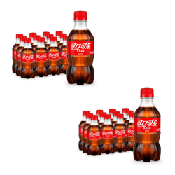 可口可乐 可乐原味300ml*12瓶 2箱 24瓶
