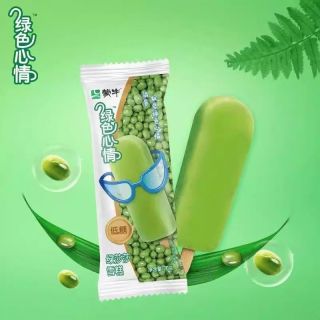 蒙牛 冰淇淋绿色心情绿莎莎雪糕冰激凌绿豆味棒冰棍冷饮