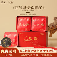 致云 云南滇红晒红茶正气塘悦溪高山干仓方片玲珑饼蜜香养胃爸妈喝礼盒 1盒 160g
