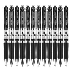得力 33388 按动中性笔 黑色 0.5mm 12支装