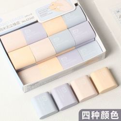 春睿 纳米无尘橡皮檫糖果色小学生文具4B象皮美术绘图专用安全擦得干净 纳米无尘橡皮擦1块装