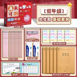 MMFLF小学生励志文具礼盒男女通用学习用品奖励套装 1-3年级女生款