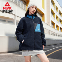 匹克 风衣防泼水外套男秋季运动连帽上衣女防风梭织跑步外套 黑色-男女同款-644260 M