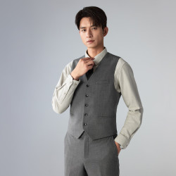 利郎 G6QXF821SA 含绵羊毛 灰咖 M 男士西服套装