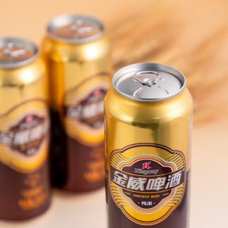雪花 金威纯酿啤酒整箱500ml饮品原麦汁浓度8°P小麦黄啤聚会中秋送礼 雪花金威 500mL 6罐