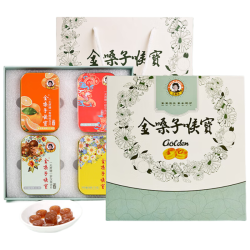 金嗓子 喉宝润喉糖 22.8g*4盒 无蔗糖礼盒 教师节礼物 送老师 清凉护嗓零食
