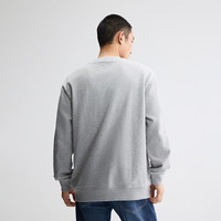 Lee LMT013133204 圆领Logo贴布 灰色 S 男士卫衣