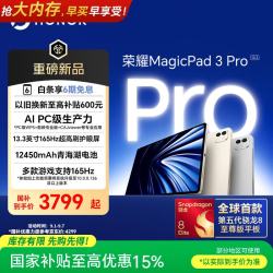 荣耀 MagicPad3 Pro 骁龙8至尊版 星空灰 12GB+256GB 平板电脑