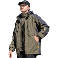 班尼路（Baleno）三合一冲锋外套男士秋冬季新款户外运动骑行登山服夹克防风外套