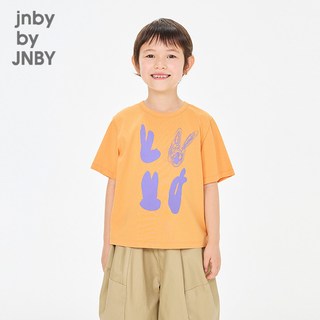 jnby by JNBY 小兔图案 短袖T恤 男女童