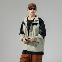 361°冲锋衣拼色夹克三防户外登山风衣连帽外套男女同款