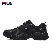 FILA 猫爪4丨FILA老爹鞋秋季女鞋男鞋黑色鞋子运动鞋休闲鞋厚底鞋