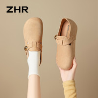 ZHR则则 勃肯拖鞋 软底 卡其色 37码 女鞋
