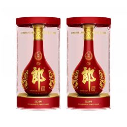 郎酒 红花郎(15)酱香型白酒53度500ml*2瓶粮食酒正品中秋