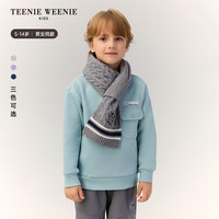TEENIE WEENIE 小熊童装 针织加绒保暖围巾 深藏青 FRE
