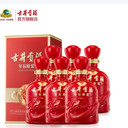 古井贡酒 年份原浆和美  42度500ml浓香型幸福白酒宴席精选 42度 500mL 6瓶 箱装
