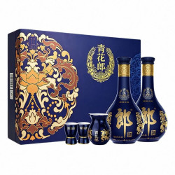 郎酒 青花郎 53%vol 酱香型白酒500ml*2瓶 礼盒装