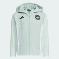 adidas 春秋季男中大童简约舒适透气运动休闲连帽夹克外套