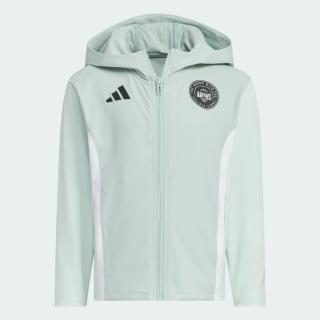 adidas 春秋季男中大童简约舒适透气运动休闲连帽夹克外套