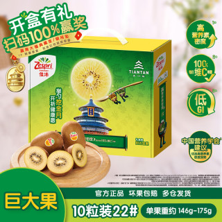 PLUS会员：佳沛 新西兰金奇异果10粒 巨大果146-175g
