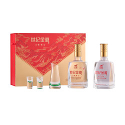 金徽 酒 世纪金徽四星浓香型 白酒礼盒 52度 500mL 2瓶 礼盒装