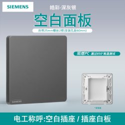 西门子 皓彩系列 5UH2671-3NC01 六类电脑插座 深灰银