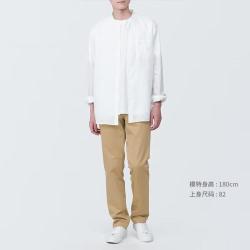 無印良品 MUJI 无印良品 男式 弹力丝光斜纹 修身裤 男士长裤子男装 夏
