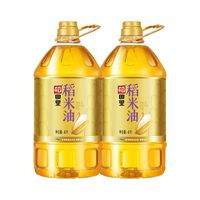 百亿补贴：金龙鱼 稻田里稻米油4L*2桶装家用烹饪新鲜米糠油食用植物油团购