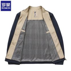 罗蒙 立领夹克 商务休闲