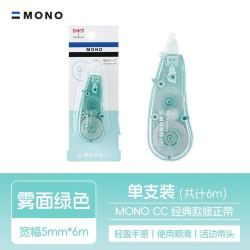 蜻蜓 日本蜻蜓修正带透明Air可换替芯涂改带MONO大容量改正带 糯米色5mm*6m
