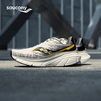 saucony GUIDE向导17马拉松专业减震跑步鞋男女同款透气竞速运动鞋 -500白灰黑 40